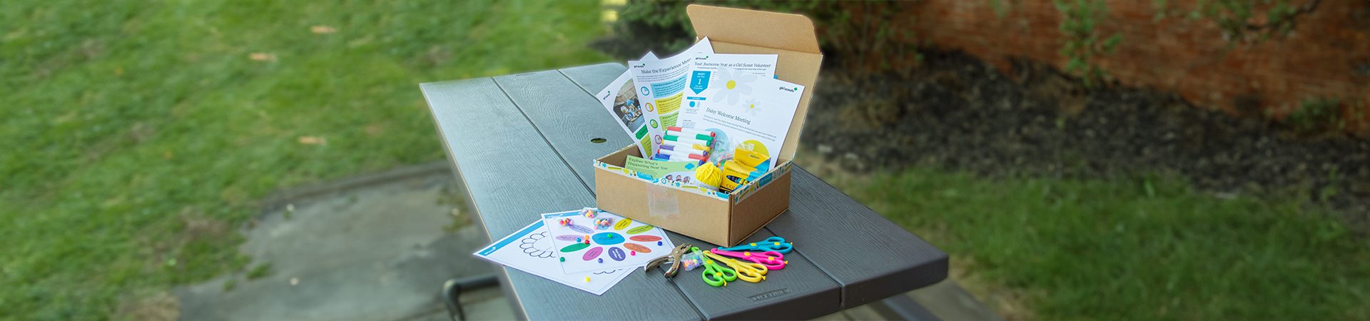 girl scout experience box opened