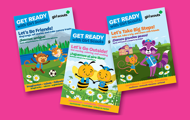 covers for get ready with girl scouts program