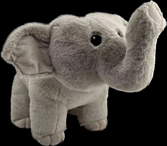 cute image of the super sized plush elephant