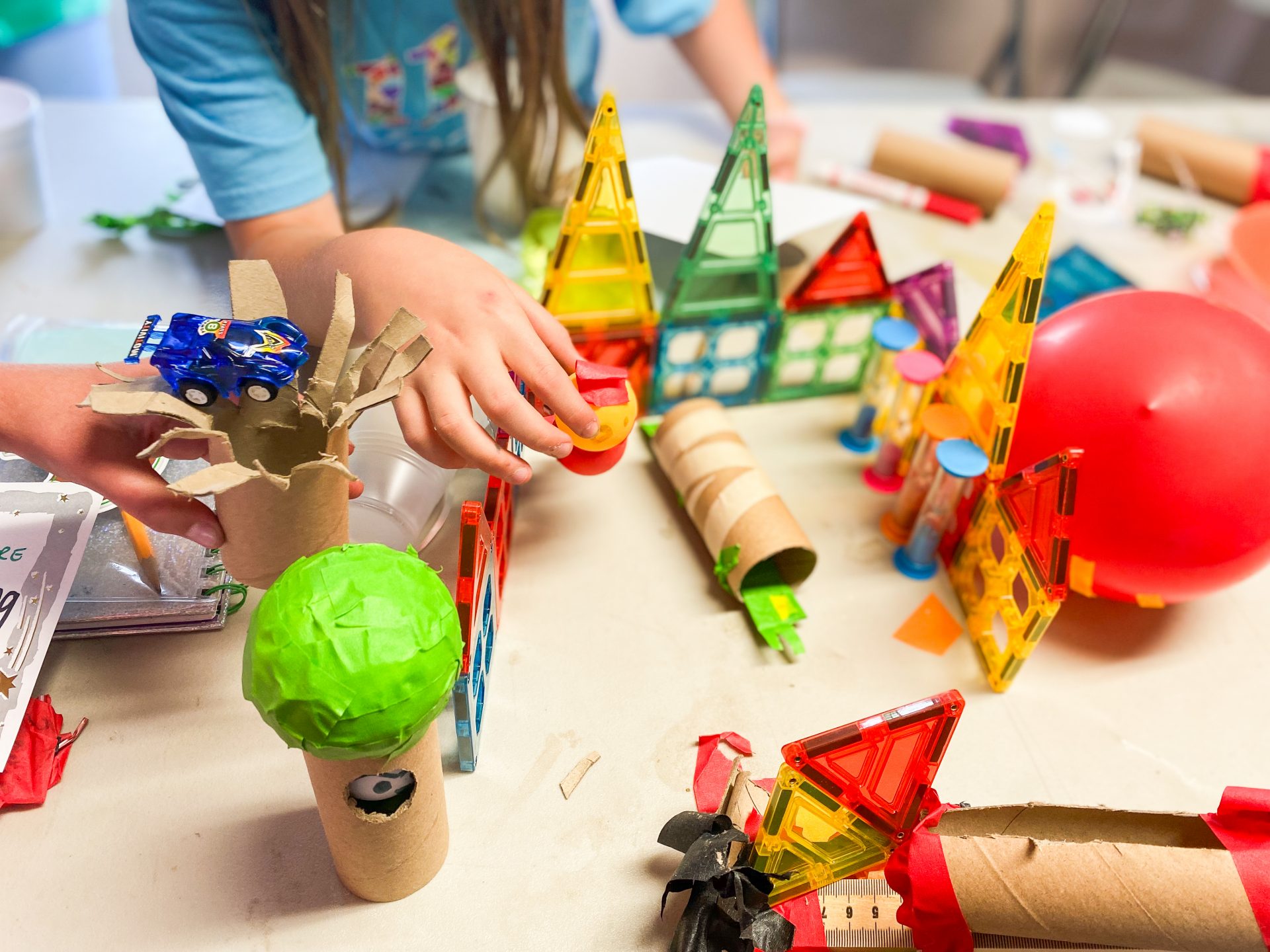 close up of crafts being made